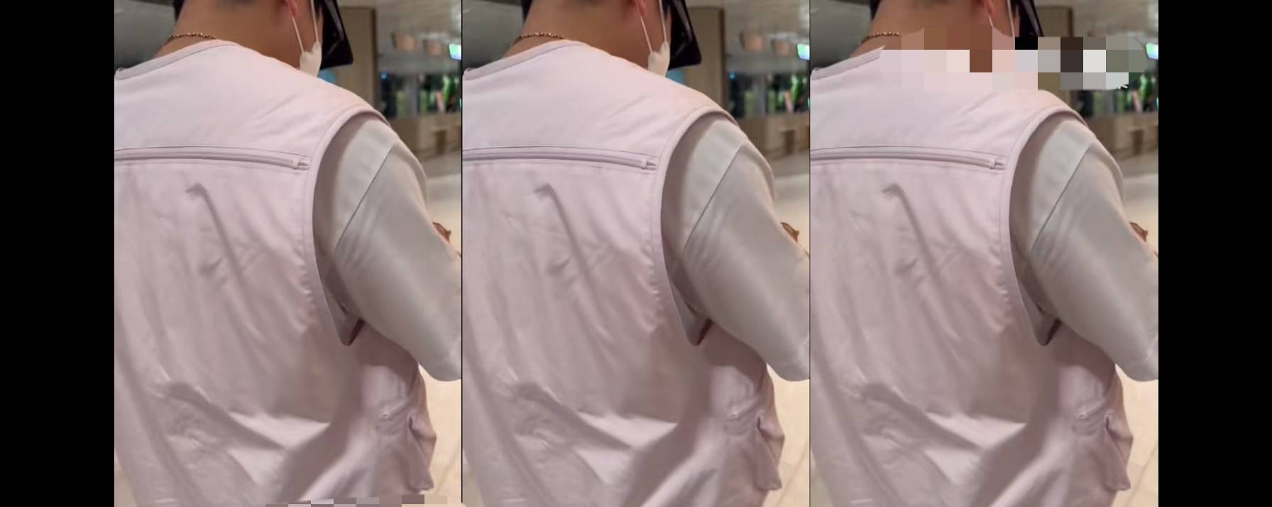 林俊杰被私生机场求签名 衣服被甩墨水_娱乐