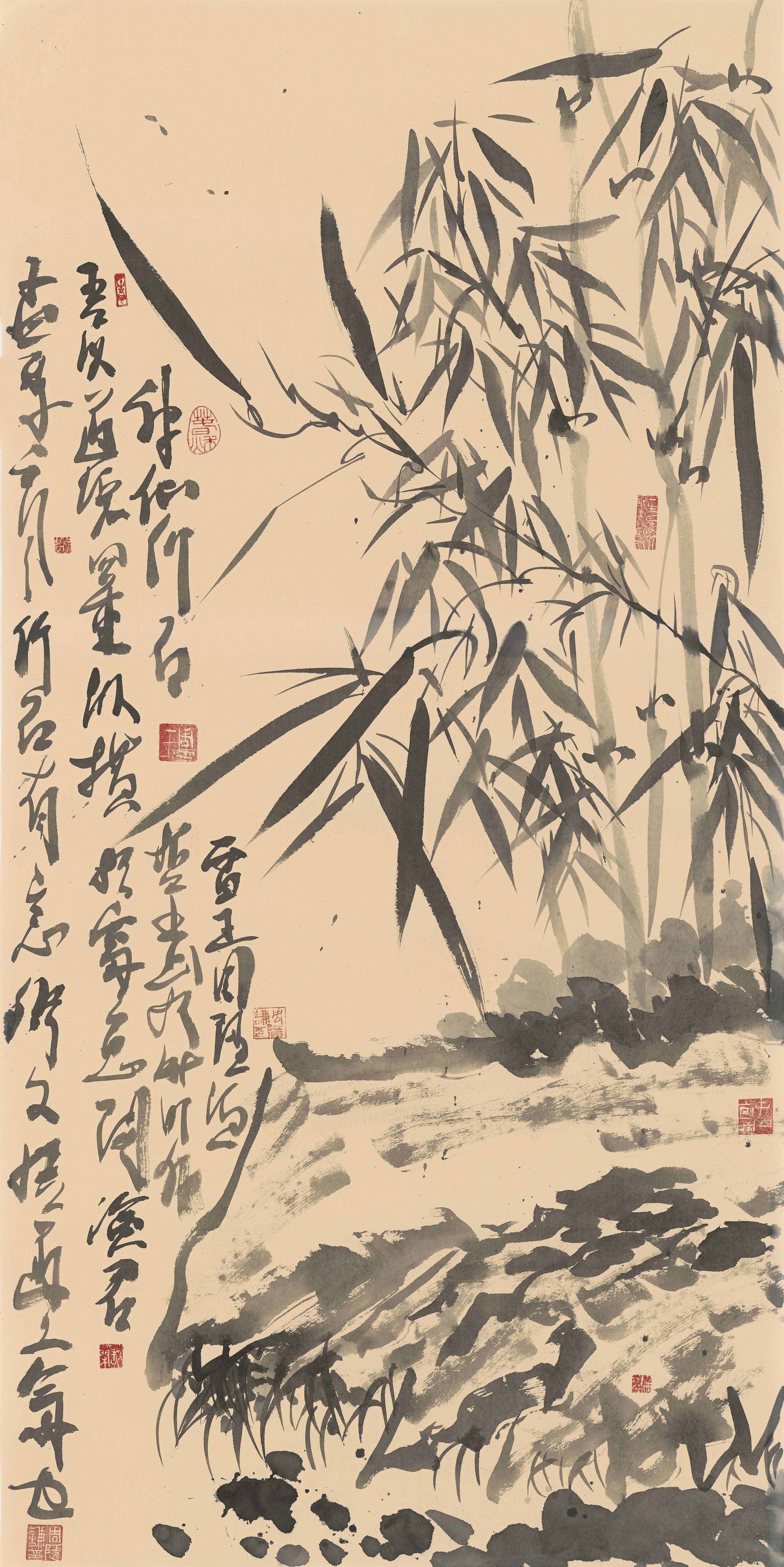 "中山画派创始人"大写意花鸟画家周隐谦笔下的松竹梅