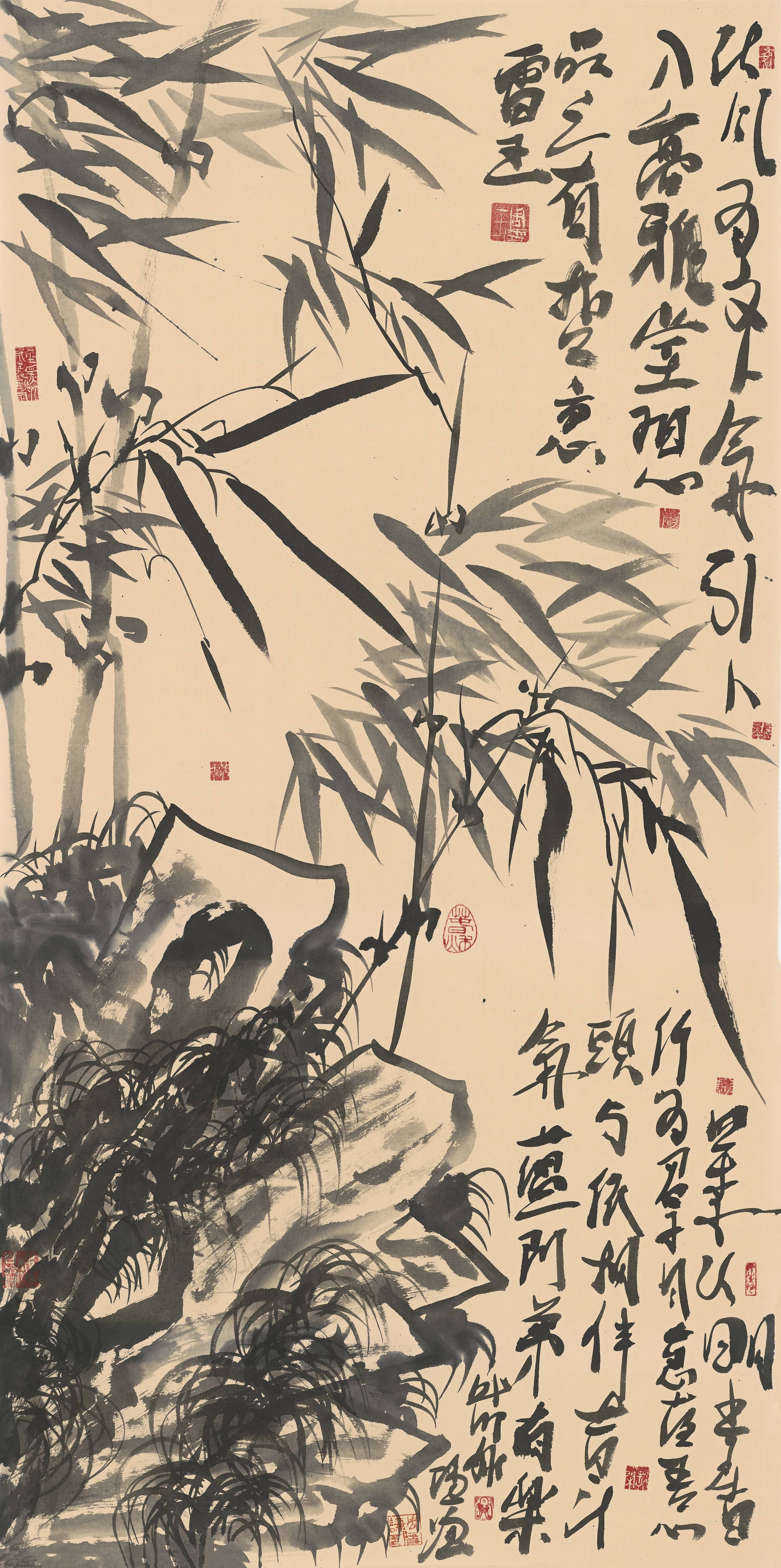 "中山画派创始人"大写意花鸟画家周隐谦笔下的松竹梅