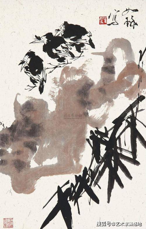 崔如琢:书画艺术的大写意之美,百幅经典国画作品欣赏_成就_绘画_书法