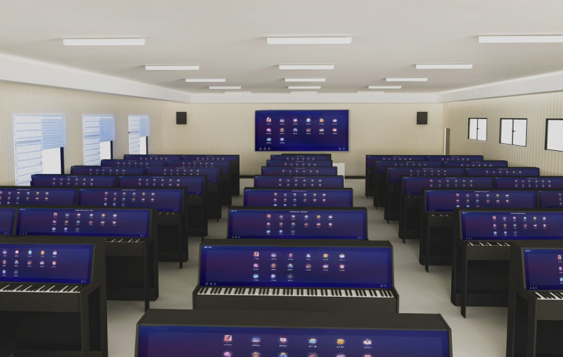 智慧音乐钢琴教室_教学_人工智能_互动