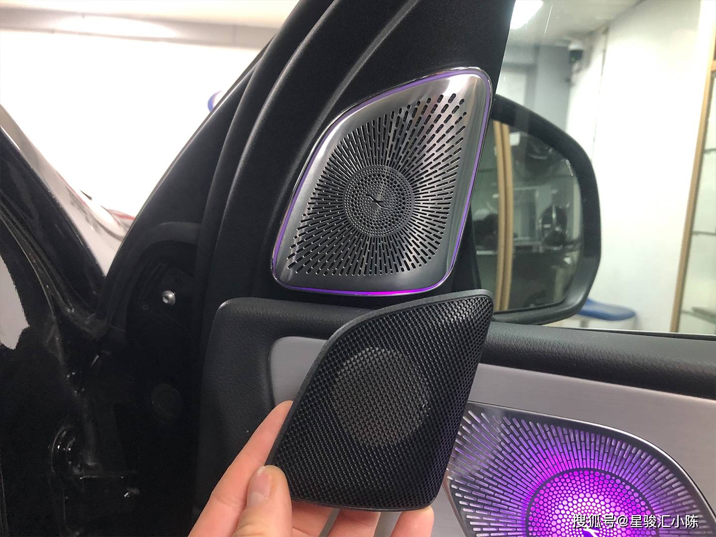 2023款奔驰gle350升级原厂小柏林之声音响,加装acc自适应巡航案例分享