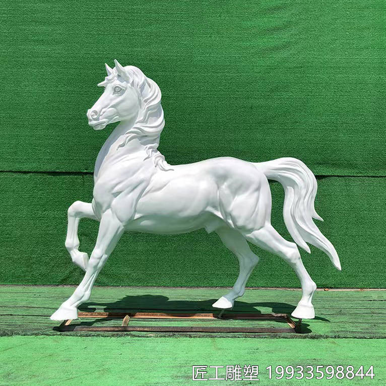 玻璃钢马动物雕塑街边仿真动物摆件