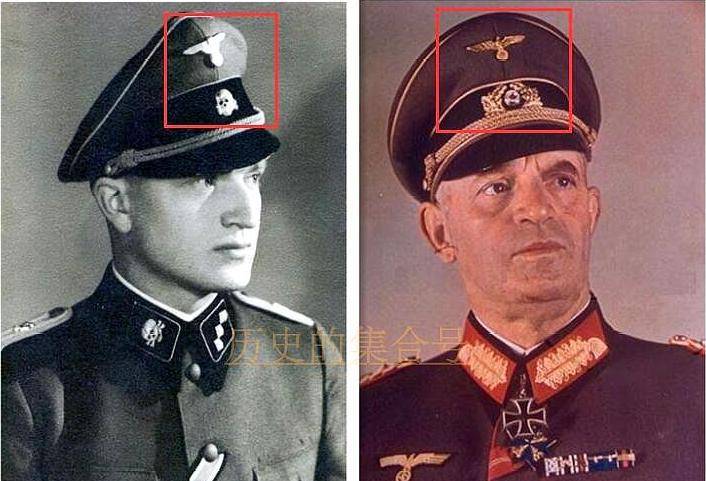 原创一张图看懂二战时期德国党卫军和国防军区别请仔细看那敬礼姿势