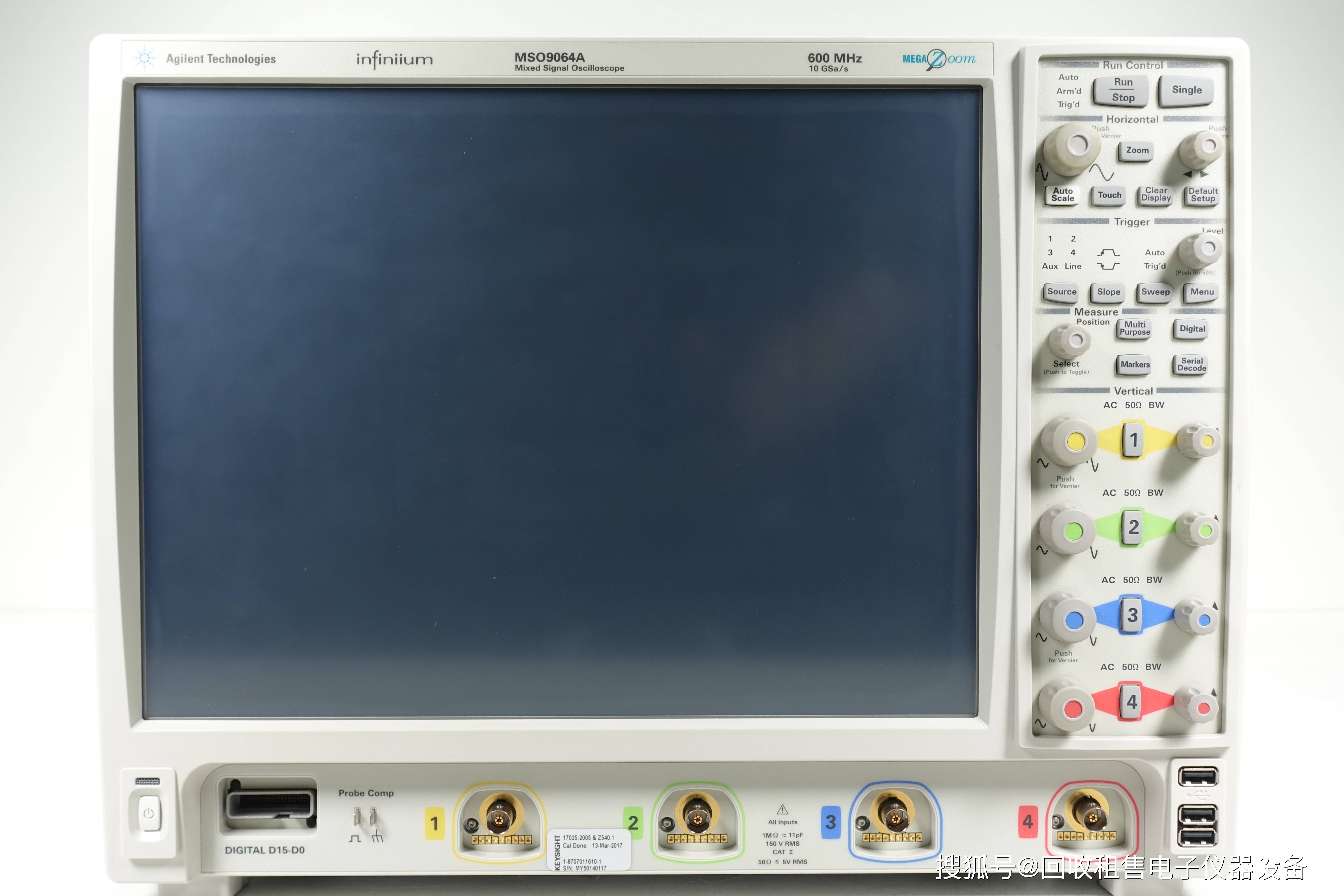 600 mhz(可升级)4 个模拟通道和 16 个数字通道三合一仪器:示波器