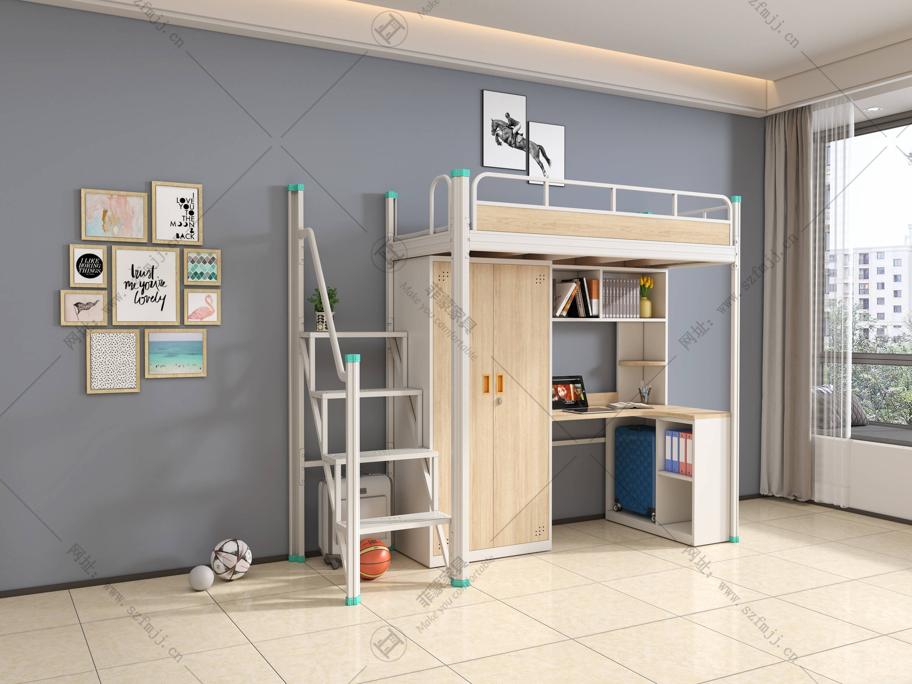 菲蒙家具教您大学生宿舍公寓组合床如何保养?