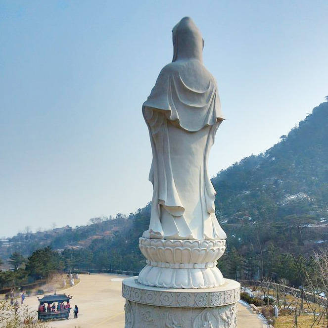 崂山华严寺观音像迁移图片