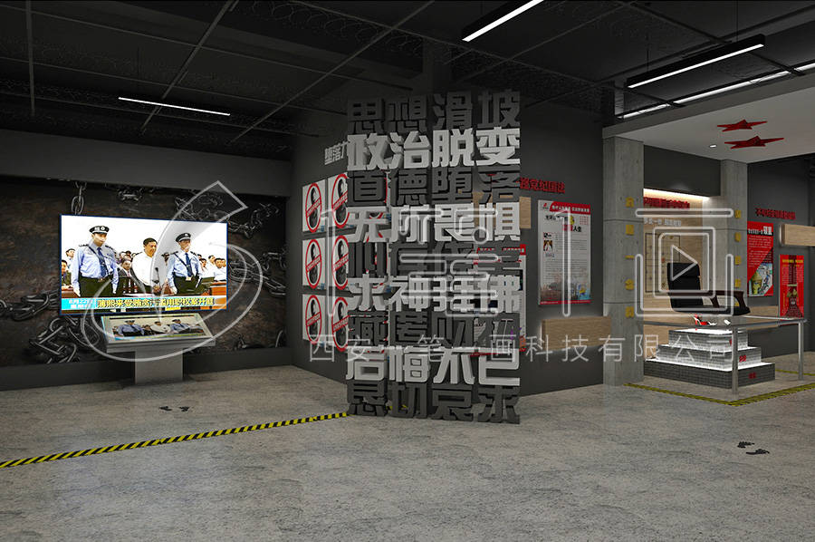 详细绘制展厅的平面布局图,包括各展区划分,展示内容安排,参观流线