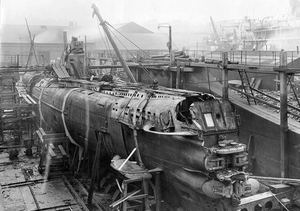 原创1918年德国的u型潜艇英国企图拆解后仿造结果太先进被迫放弃