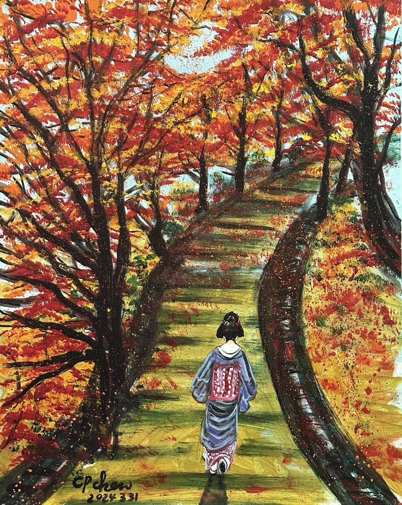 画布 acrylic paint 丙烯颜料 2024年the color of loneliness寂色