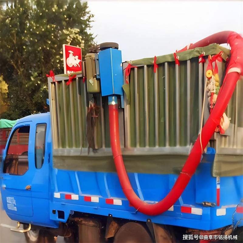 移动式小型车载抽料机单相稻谷装车软管抽粮机100直径大功率吸料机