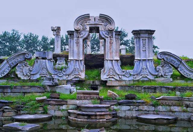 原创英国公布的圆明园被毁前的照片曾经宛若仙境如今只剩废墟