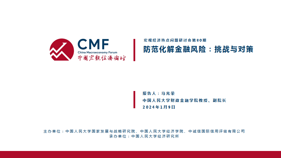 2024国宏观经济专题报告防范化解金融风险挑战与对策