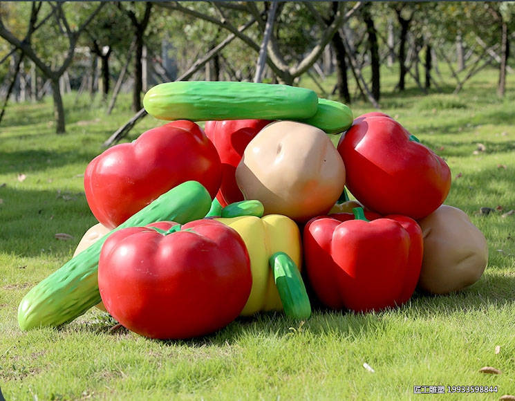 玻璃钢番茄土豆黄瓜雕塑 仿真蔬菜装饰小品