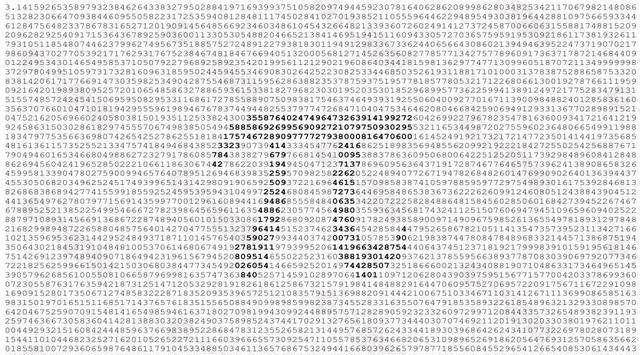 圆的面积和半径绝对不会是无限的,那圆周率到底是不是有限的?