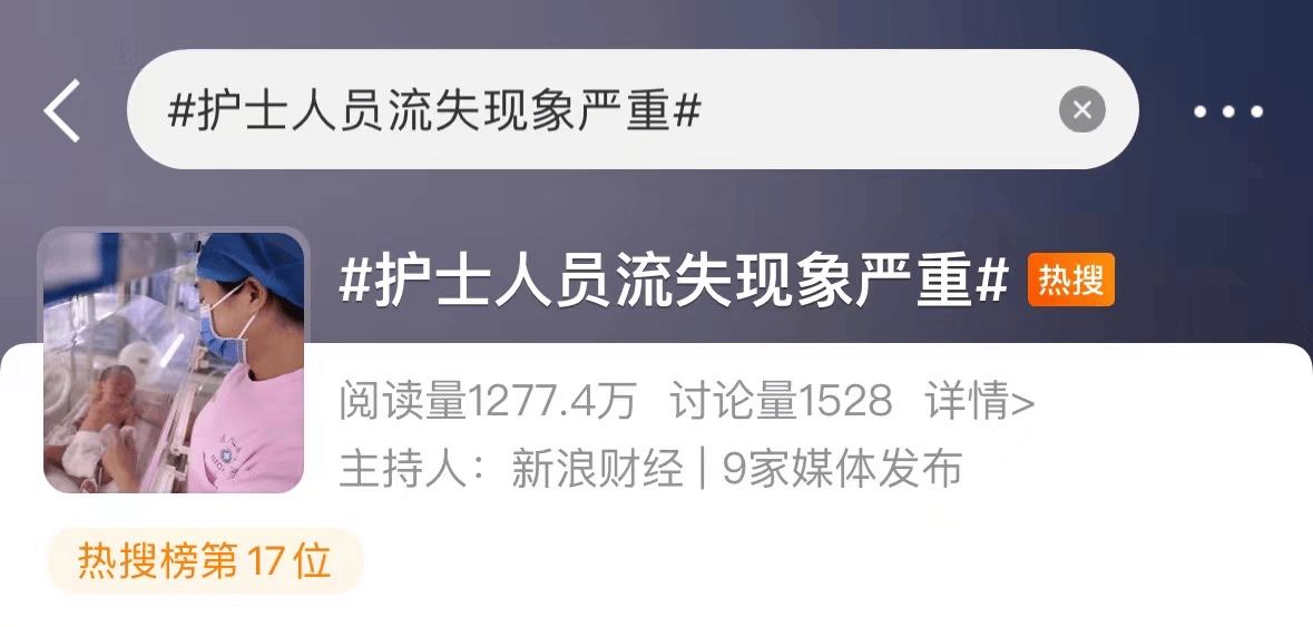 【图知】护士数量十年增长87% 一边"用人荒"一边"疯狂卷学历"_护理
