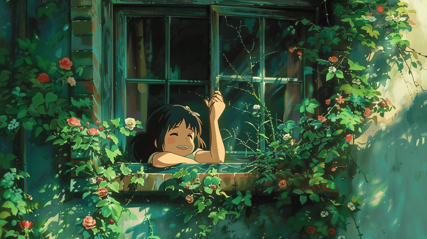 宫崎骏夏日漫画风壁纸,点亮你的屏幕与心灵!