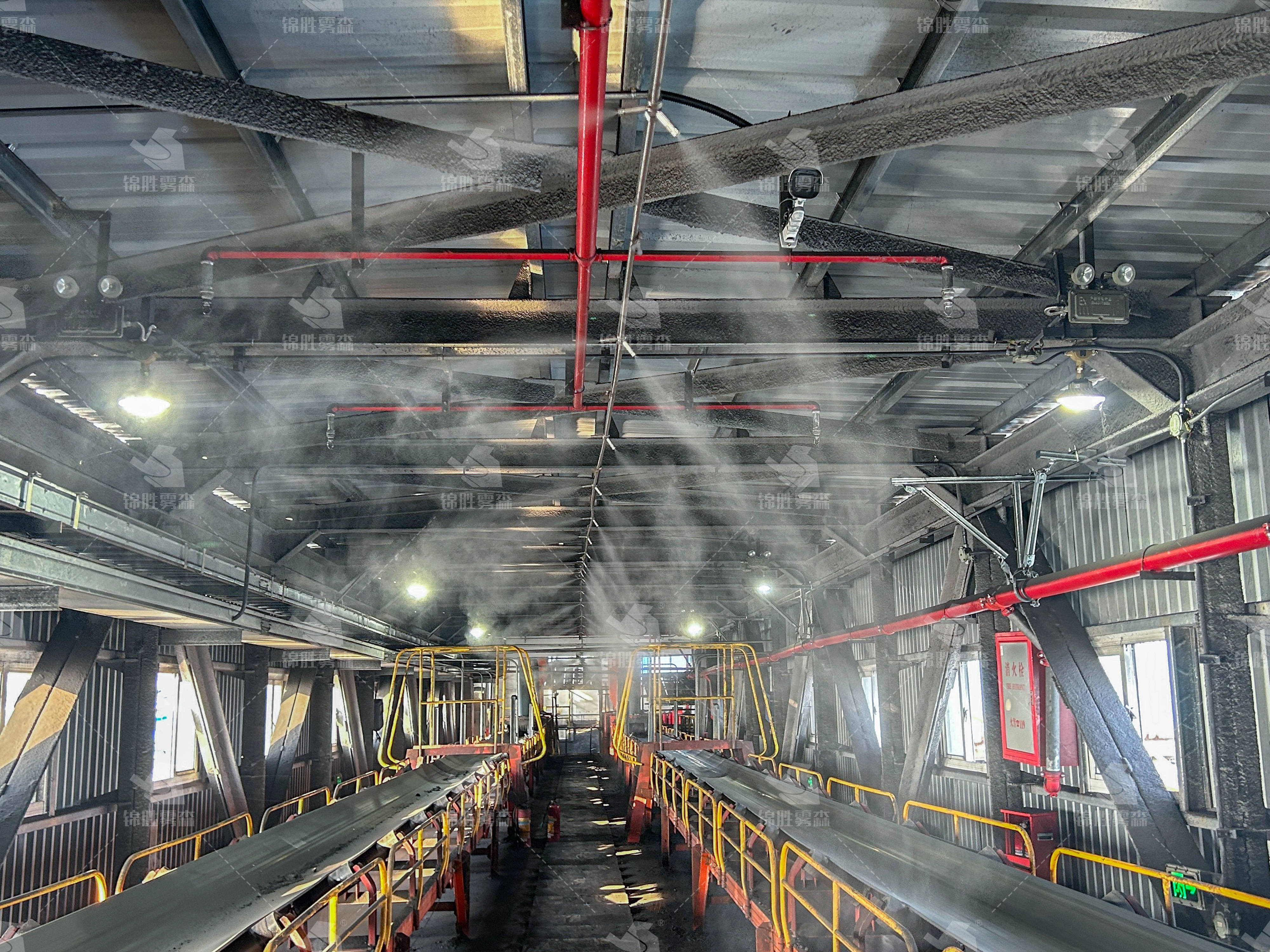 雾森降尘技术,守护空气质量新力量 | 储煤棚降尘方案分享_煤炭_环保