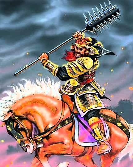 呼延灼星座是天威星,武器是双鞭(据说是雌雄虎眼鞭,雌鞭12斤,雄鞭13斤