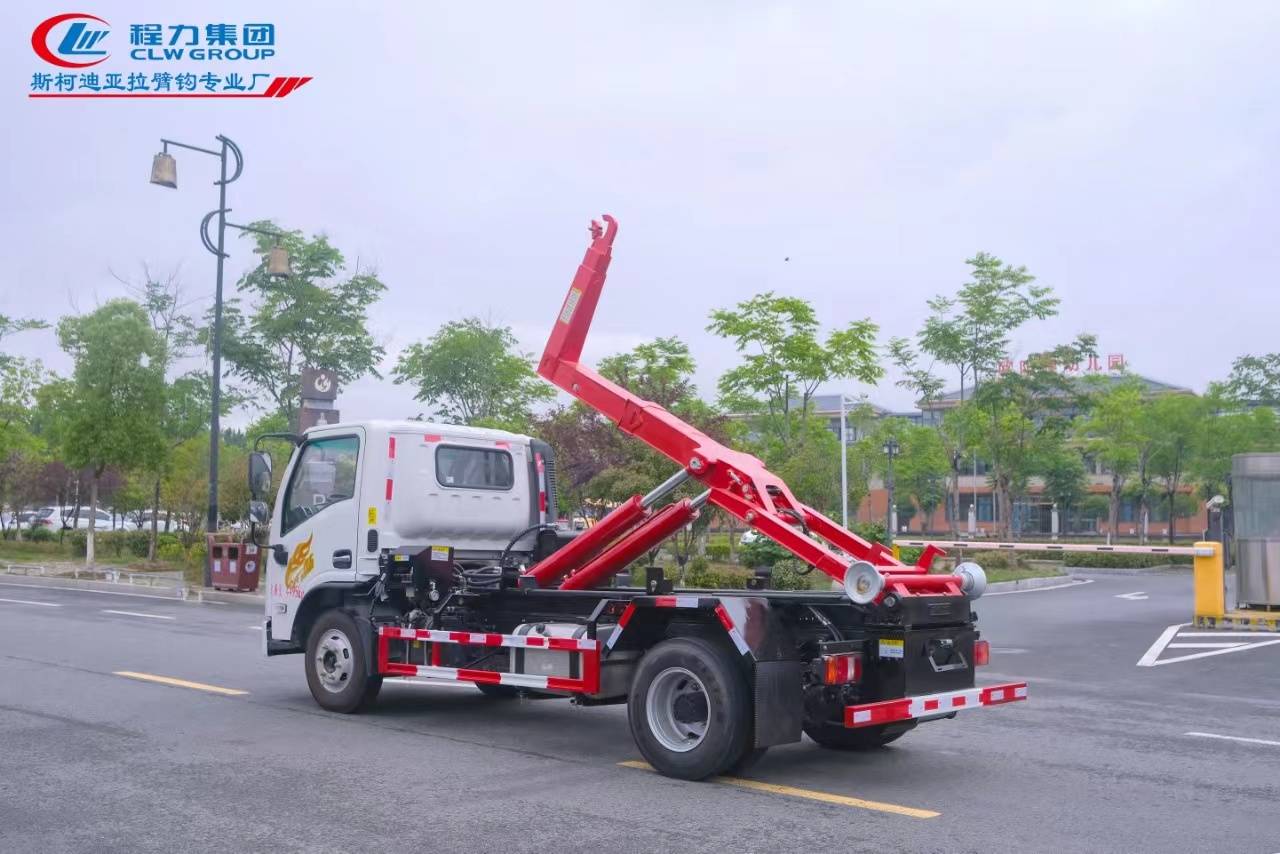 重汽豪曼国六蓝牌车厢可卸式垃圾车