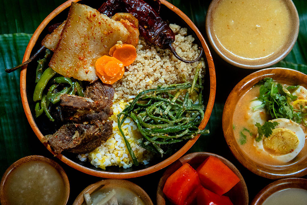 到访不丹的游客可以品尝当地美食,通过"农场到餐桌"的烹饪理念体验