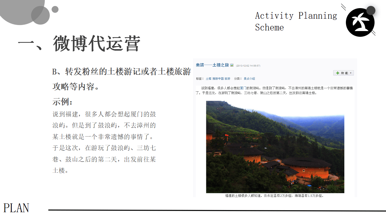 福建景点内容营销新媒体网络营销方案_推广_微博_运营
