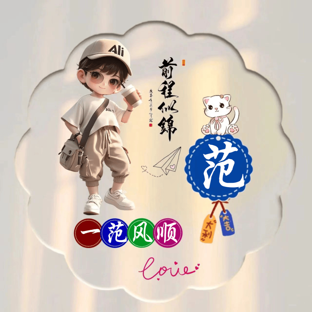 微信头像范姓专用图片