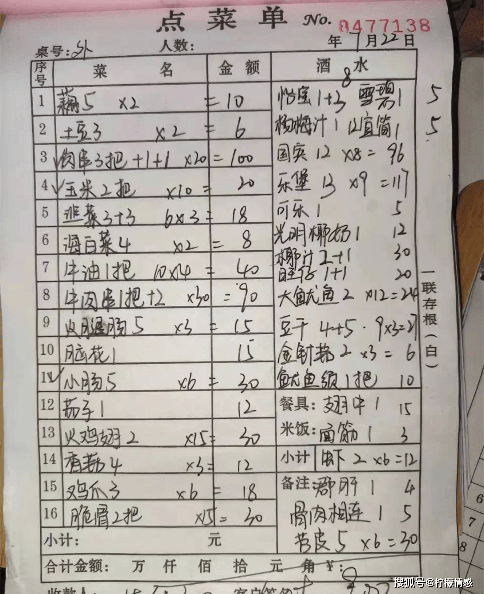 10多个人吃烧烤花900,朋友们都抢着付钱,男子没付还说黑店