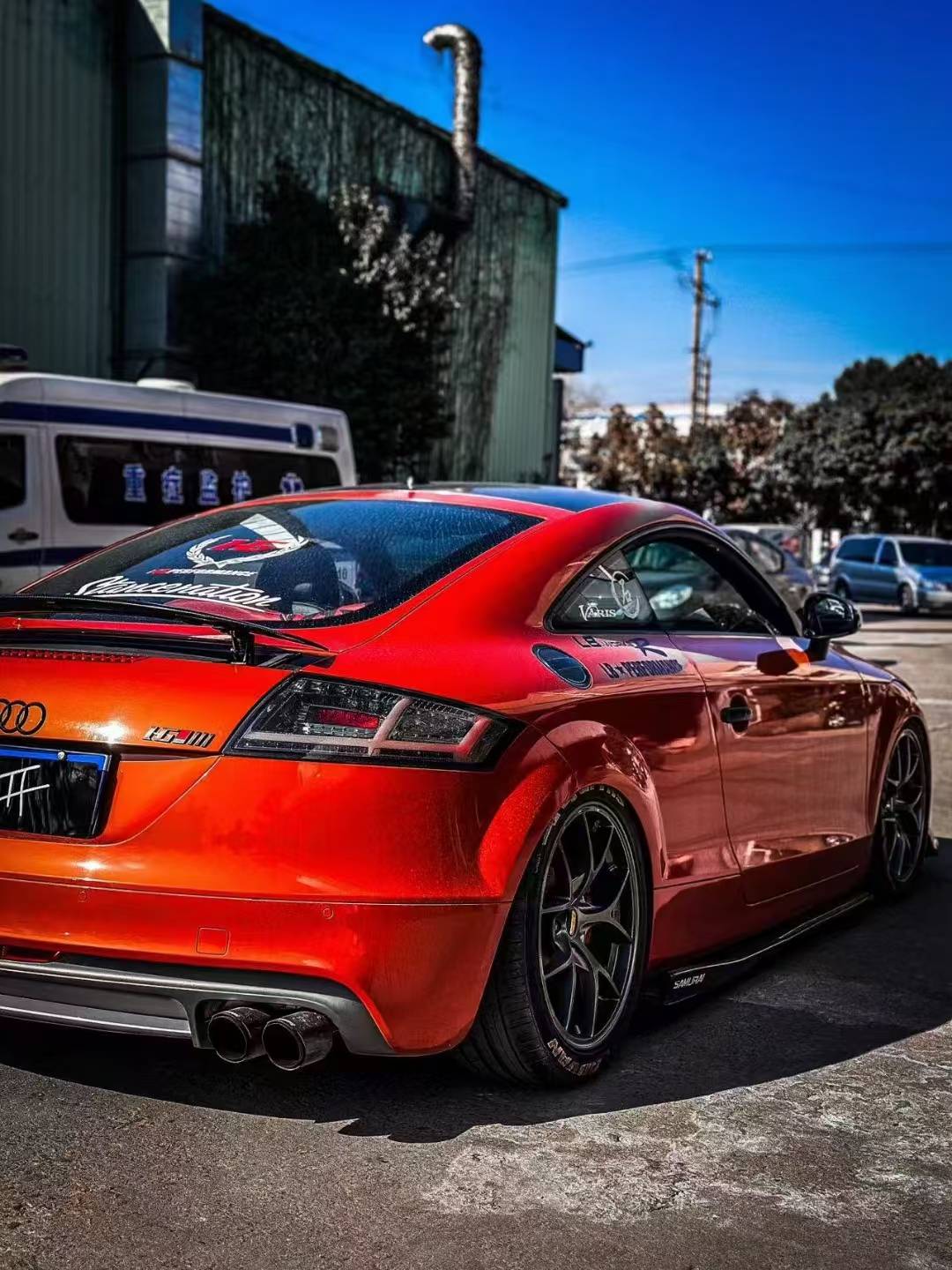 低趴新风尚,奥迪tt airbft气动避震改装新体验