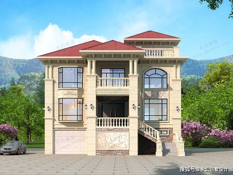 97㎡结构形式:砖混结构估算造价:约80万农村自建别墅,也可以考虑采用