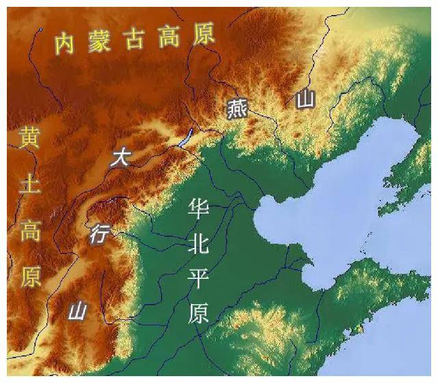 中国北方地区地形图片