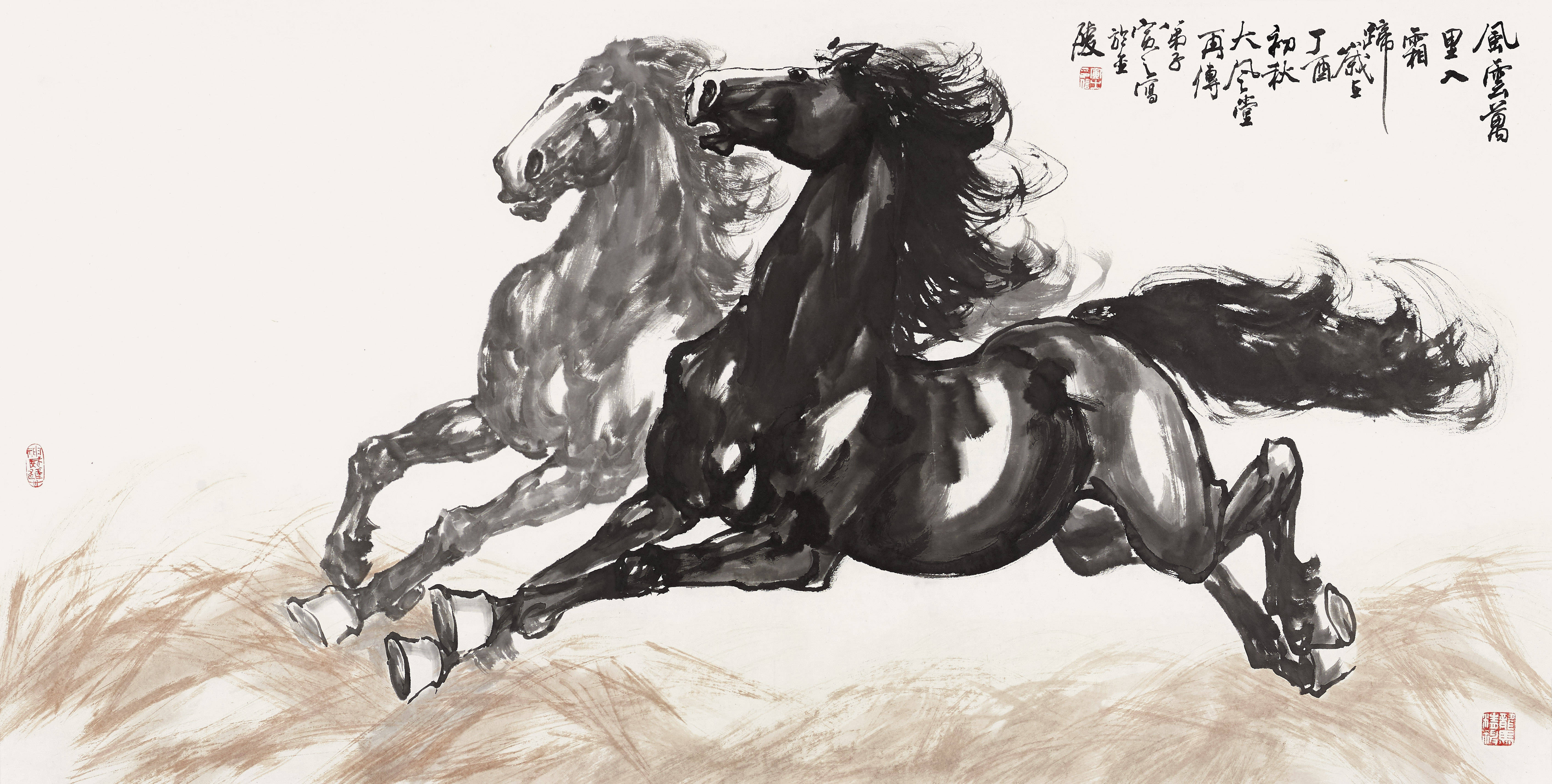 "金戈铁马,气吞万里如虎"——王寅之《钟馗神威图》作品欣赏