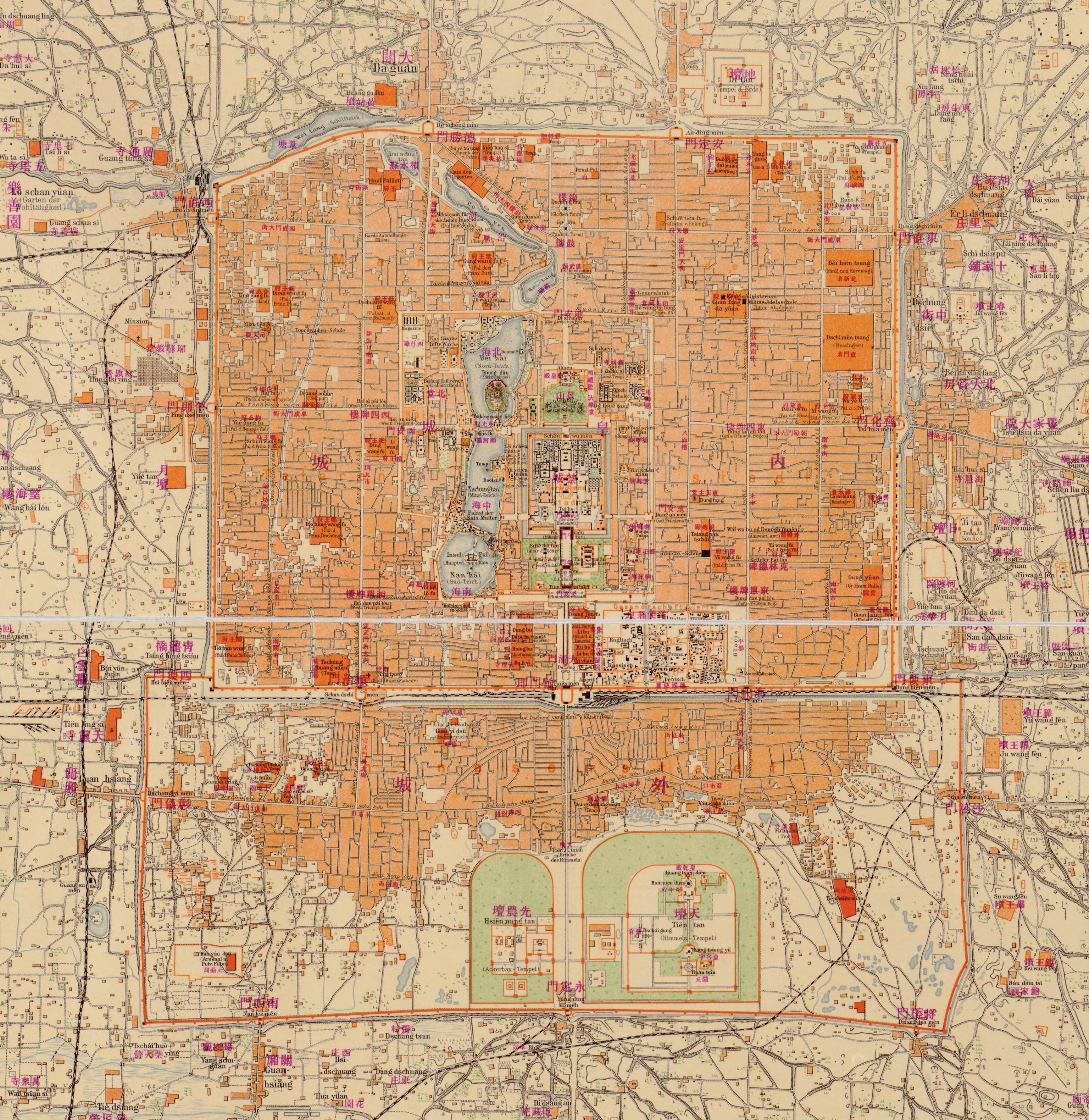 从十几张地图,看北京城的发展和变迁_下图_城市_三环路