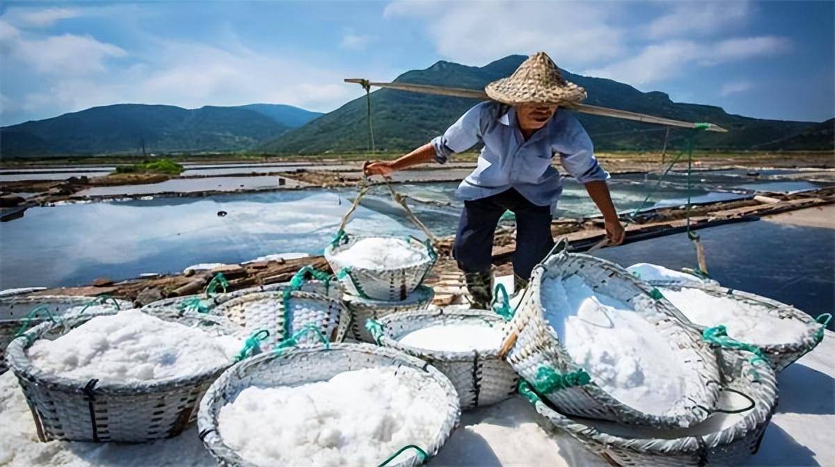 海水晒盐的过程图片