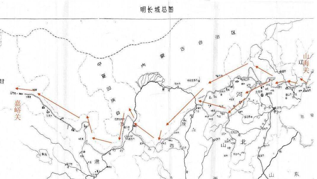 古长城线路图图片