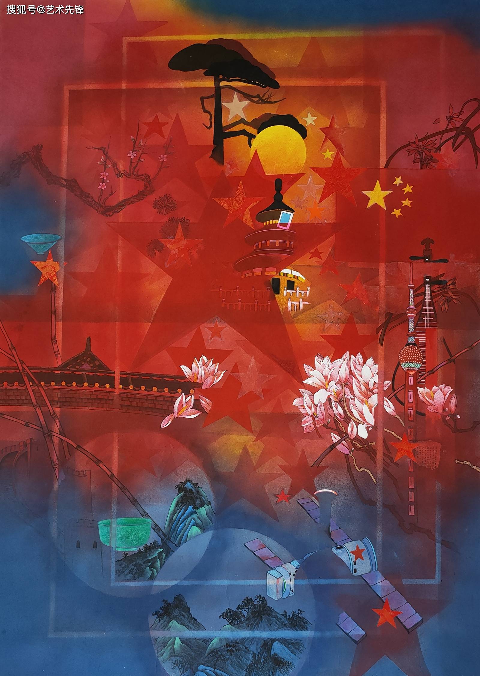 生命的光辉一一河北美院吴志祥教授现代重彩画作品欣赏