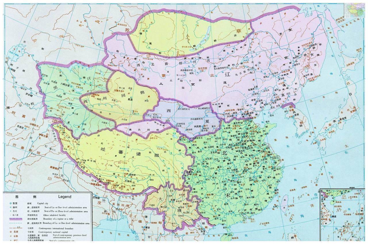 辽国最大时的地图图片