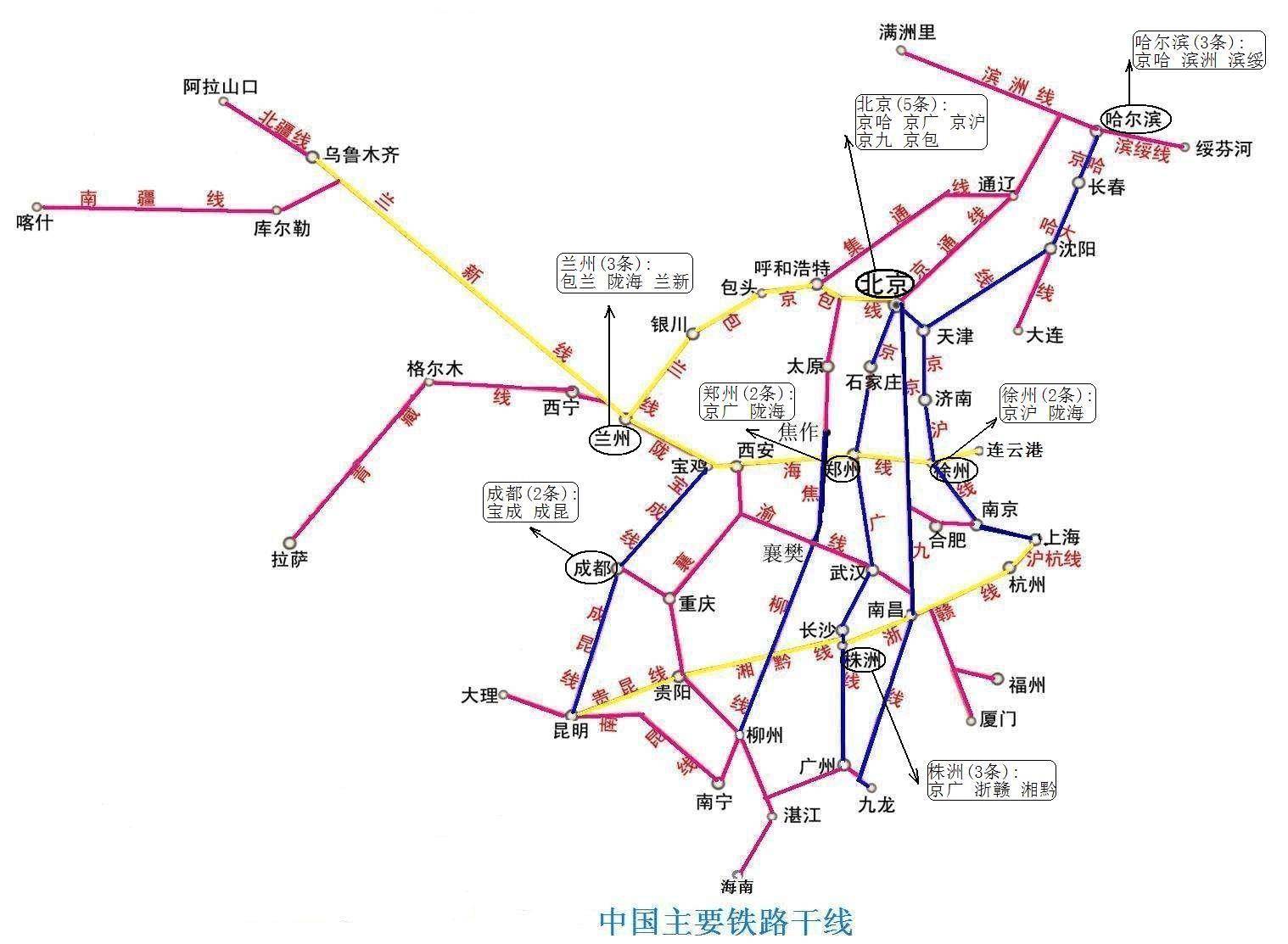 火车路线图 全国图片