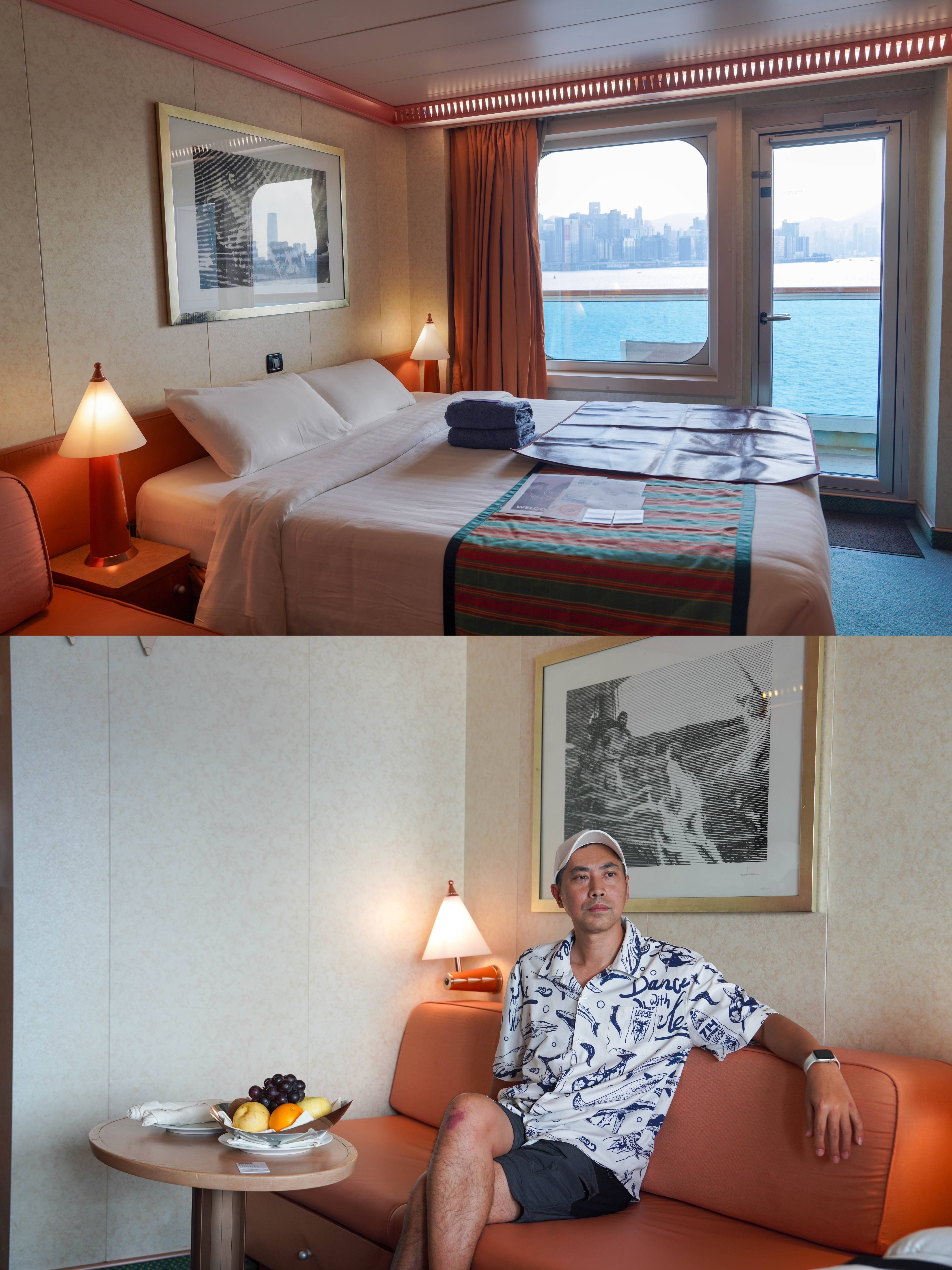 d出口,出来走200米,转22m小巴,启德邮轮码头站下车从广州出发的,东站