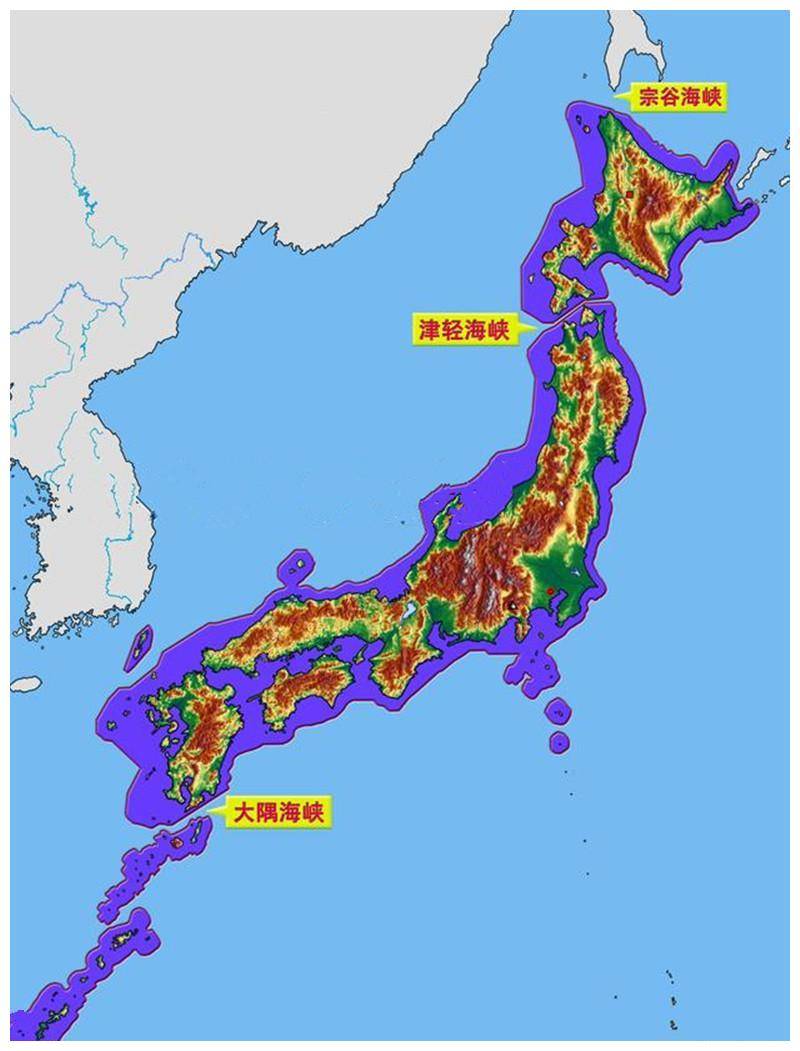 日本的海陆位置图片