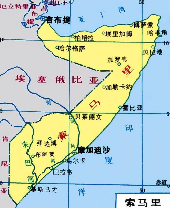 索马里海盗地图图片