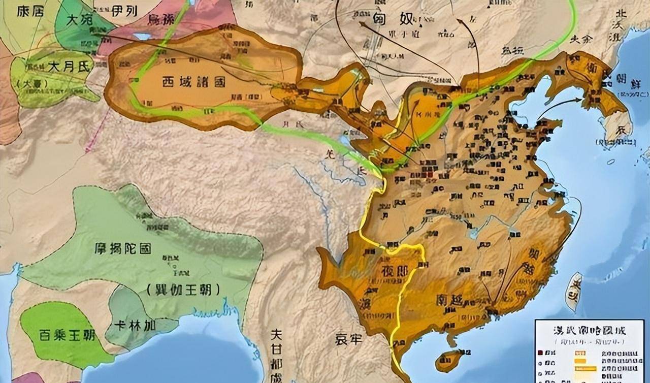 汉朝世界地图图片