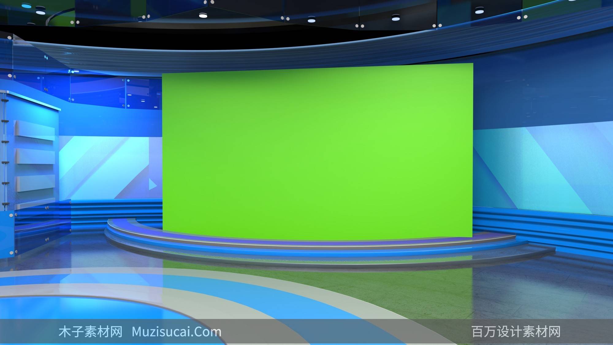 4k虚拟演播厅绿幕素材大全