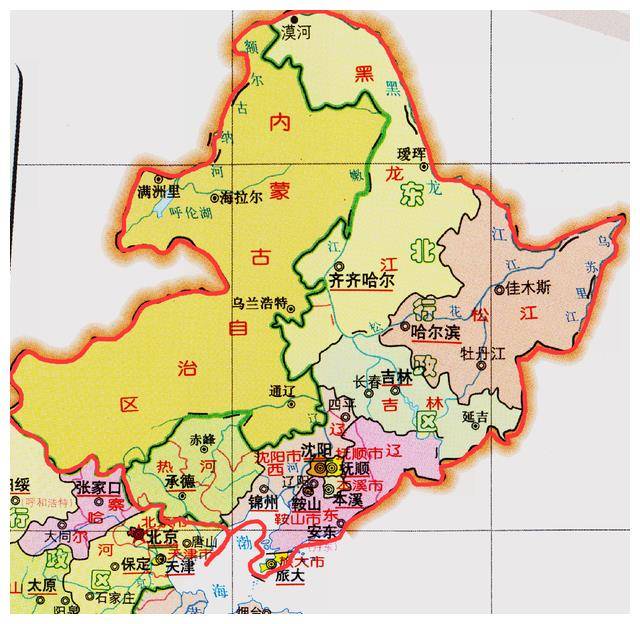 东北行政区划变迁图片