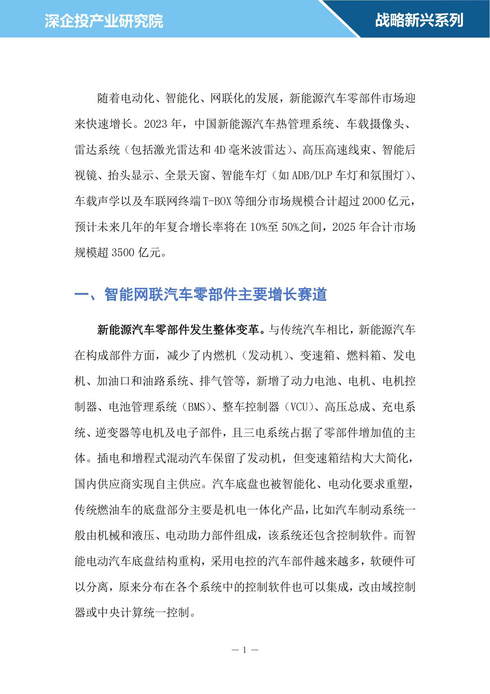 2024年智能网联汽车零部件行业研究报告，国产替代趋势愈发明显-报告智库
