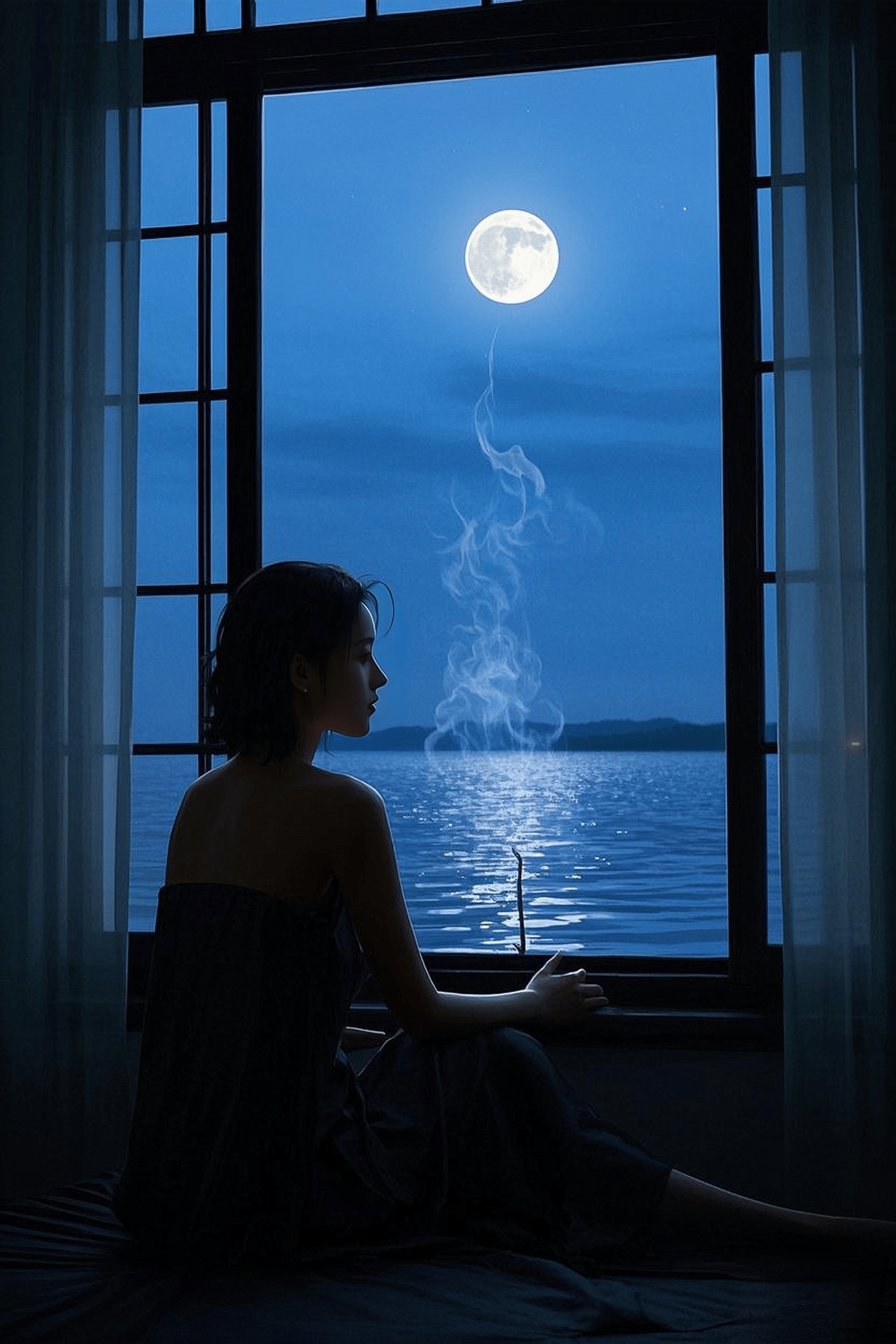 《夜色蔓延,她在思念的风里,守着谁的温柔?》