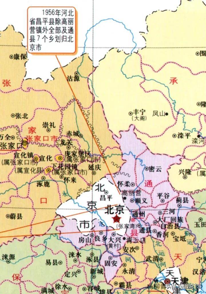 那个时期,张家口和承德分别是察哈尔省和热河省的省会,并不在河北的