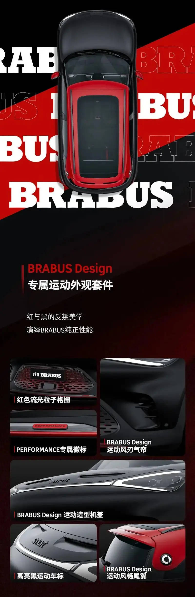 专属运动外观套件 2026款smart精灵#1 BRABUS性能版官图公布_搜狐汽车_搜狐网