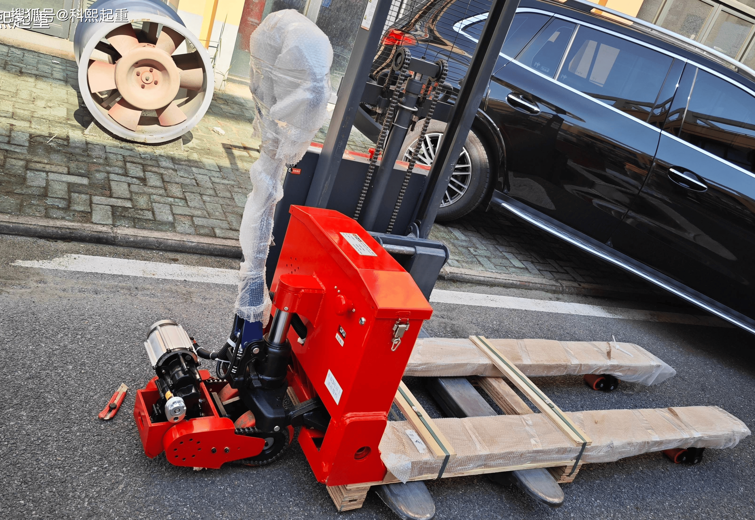 10吨2米步行式电动搬运车,锂电搬运地牛,液压升降