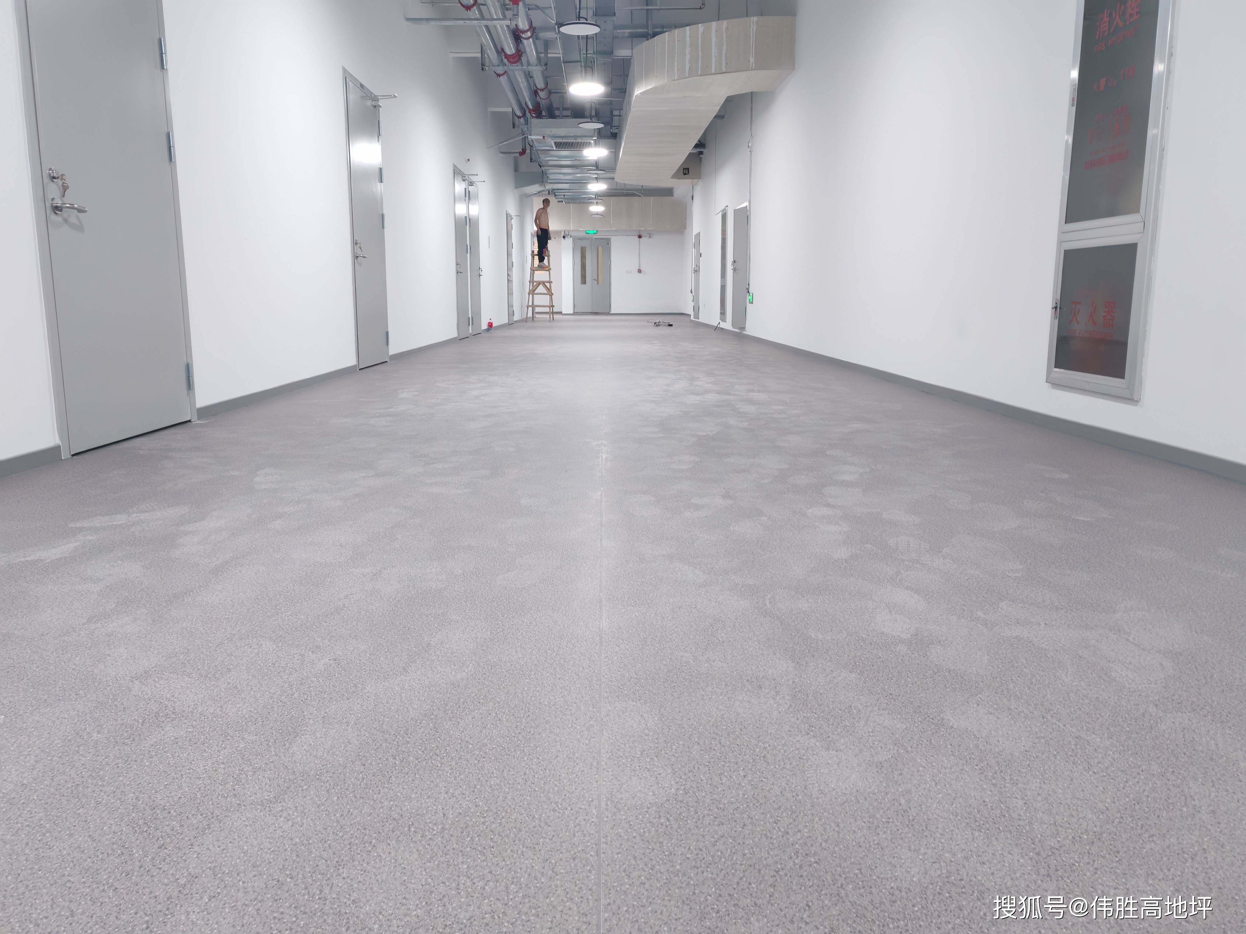 武汉专业pvc地胶施工 武汉伟胜高地坪 黄陂甘露山国际滑雪场 湖北pvc